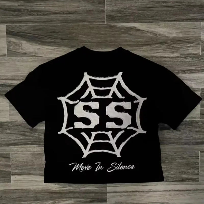 Graphic T-shirt Men Women Vintage Top Hip Hop Streetwear Oversized Tshirt Short Sleeve Casual Clothing Summer Fashion Trendy Tee